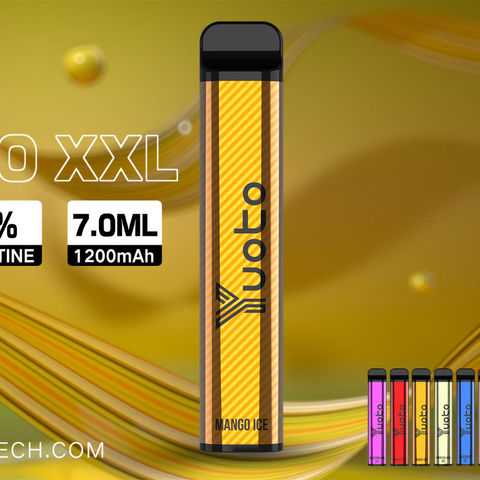 Wholesale 2500 Puffs YUOTO xxl 5% Nic Electronic Cigarettes 900 mAh ...