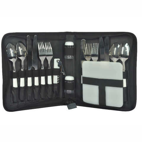 show original title Details about   Cutlery set tableware outdoor picnic portable cutlery set of 