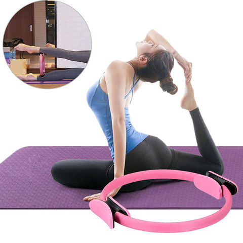New Pilates Ring Dual Grip Magic Circle Body Exercise Fitness Weight Yoga Tool 