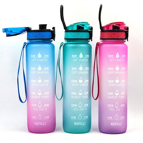 32oz Inspirational Leak-Proof Water Bottle with Detachable Filter