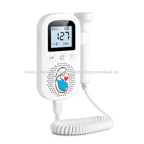 Portable Ultrasound Fetal Doppler Baby Heartbeat Monitor Pregnancy  Electronic Monitor For Baby Pregnant Women