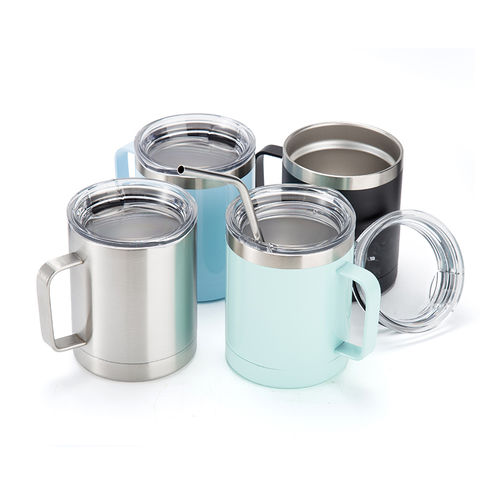 10oz Vacuum Coffee Mug With Handle Stainless Steel Travel Tumbler Insulated  mug Custom Logo Wine Cup Blank,Stainless Steel Beer Mug