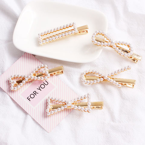 Buy Wholesale China Wholesale Various Styles Korean Fashion Hair  Accessories Pearls Hair Clips Hairpins Set & Pearls Hair Clips at USD   | Global Sources
