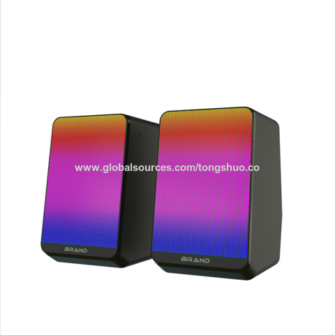 Buy Wholesale China New Mini 2.0 Wireless Led Light Desktop Speaker ...