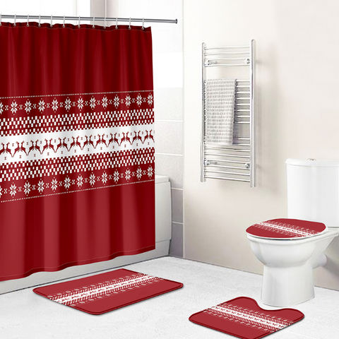 Shower Curtain Waterproof, Matching Shower Curtain And Rug Sets