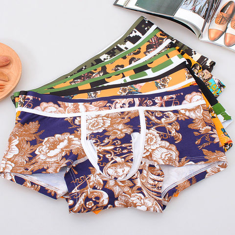 Cheap 100% Cotton Mens Briefs Plus Size Men Underwear Panties Men's  Breathable Panties