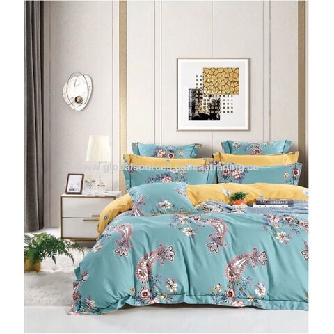 2021 New shops Cartoon Printed 40s Tencel Fabric for Bedding Set Sheet Set Duvet Set C