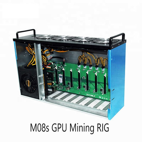 Mining RIg 65MM motherboard mining case 4*fans 3000W PSU DDR3 Ram