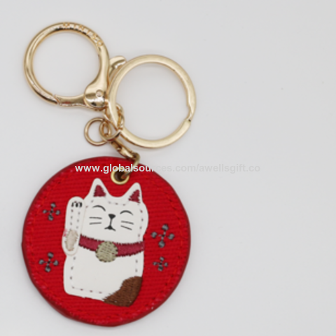 Fashion Pendant Gift Leather Key Chain Ring Holder Keyfob Car Keyring Keychain 