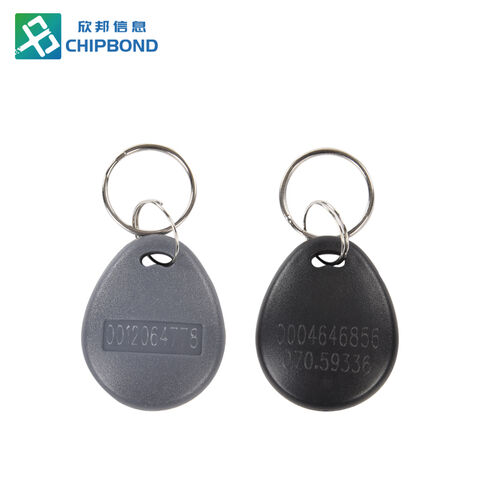 Porte-clés intelligent NFC programmable en plastique Chipbond 13,56 MHz Poire Époxy RFID