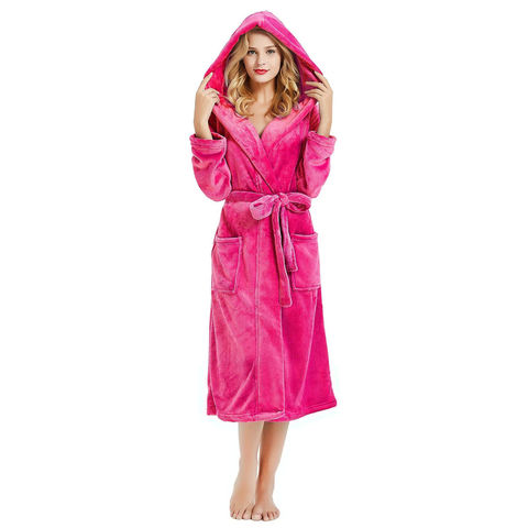 Buy Wholesale China Fashion Women's Sleepwear Hooded Long Women's ...