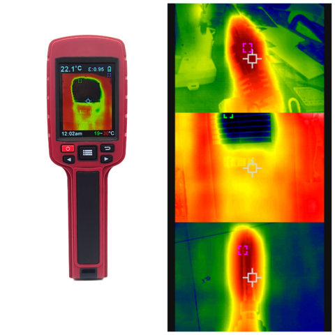 Imageur thermique infrarouge professionnel caméra thermique numérique LCD caméra  thermique numérique portable thermomètre infrarouge