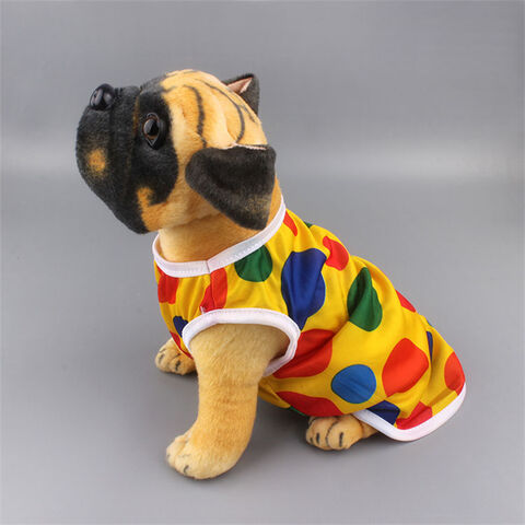 Puppy Shirt Cat Dog Rainbow Pet Winter Clothes Pajamas T-Shirt Cute Vest  Pet Clothes Dog Close Medium Girl Dog Clothes Lot Blue X-Large