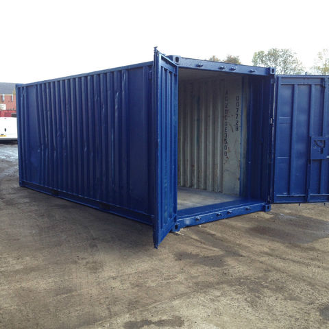 Used 40ft container empty shipping container, HC Steel Used Chassis ...