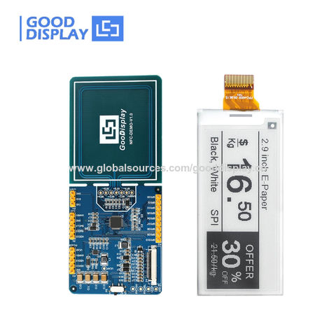 Nfc Epaper China Good Display 2.9 inch NFC epaper grayscale Eink module partial ...