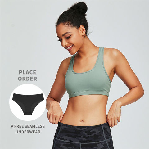 Buy Wholesale China Solid Color Women High Impact Padded Sports Bra For  Running Removable Cups Yoga Bra & Padded Sports Bra Yoga Bra at USD 6