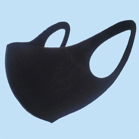 Masques civils réutilisables, masque en coton noir pliable et lavable for sale at factory direct price