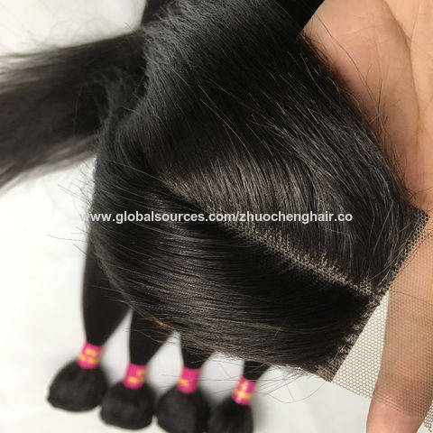Buy Wholesale China Hot Sale New Style Top Quality Animal Protein Silk  20inch Synthetic Hair Bundles Withe Closure & Synthetic Hair Weft at USD 13  | Global Sources