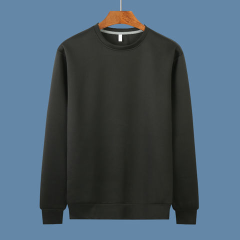 solid color crewneck sweatshirt