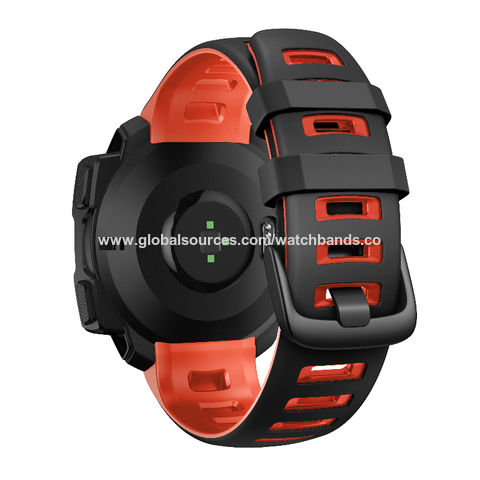 Harde ring varkensvlees Boekhouding Buy Wholesale China Soft Silicone Rubber Strap 22mm Two Tone Sport Watch  Band For Garmin Instinct Loop Wrist Watch Band & For Garmin Instinct at USD  3.6 | Global Sources
