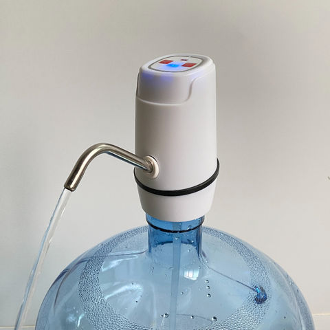 Pompe de distribution de bouteille d'eau 5 gallons Pompe de cruche d'eau  potable électrique automatique Pompe de distribution d'eau de charge USB  étanche pour la maison, le bureau, la cuisine, le camping