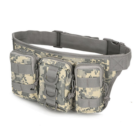 Military Fanny Pack Tactical Waist Bag Pack Water-Resistant Hip Belt Bag  Pouch for Outdoor Bumbag