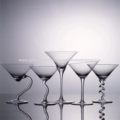 Set Of 6 Hi Baller Cocktail Martini Clear Glass Drinking Cup Tumbler 300ML