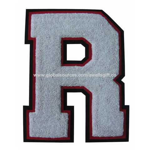 Numbers College Varsity Letterman Embroidered Iron On Patch Customize  Colors