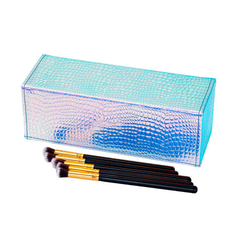 Transparent Adjustable Height PVC Makeup Brush Holder Display