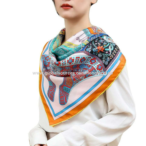 Buy Wholesale China Custom Women's Fashion Scarves Personalized Printed Silk  Scarf & Printed Silk Scarf at USD 8.8