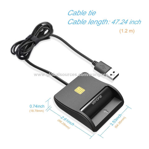 7-in-1 Smart USB 2.0 Micro TF SD SIM ID Memory Card Reader Adapter