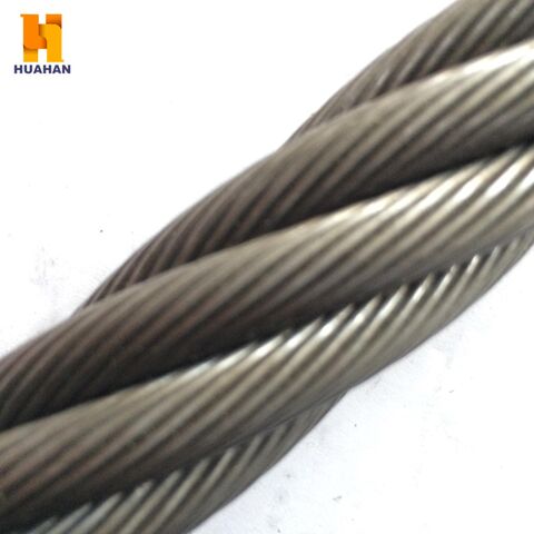 China 6X19W+FC/IWR line contacted steel wire rope, ungalvanized or ...