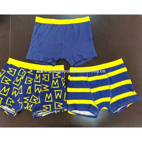 Buy Wholesale China Custom Brand 3-pack Boys Boxer Briefs Boys Underwear  Children Cotton Trunks Oem Prints & Boys Boxer Briefs at USD 0.64