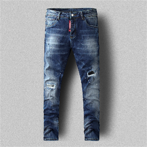 OEM New Style Bulk Wholesale China Pants Men Blue Ripped Private Label Purple  Jeans - China Men's Pants and Plus Size Men's Pants price