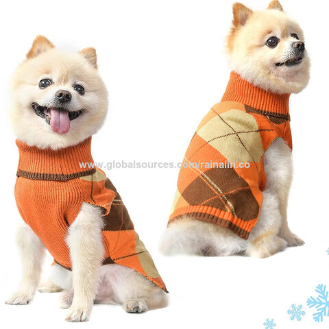 Luxury Cardigan Dog Sweaters, Winter Warm Dog Clothes, Small Dogs