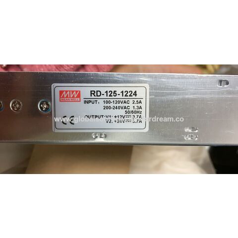 1PC MEANWELL power supply RD-125-1224 12V 24V 3.7A 
