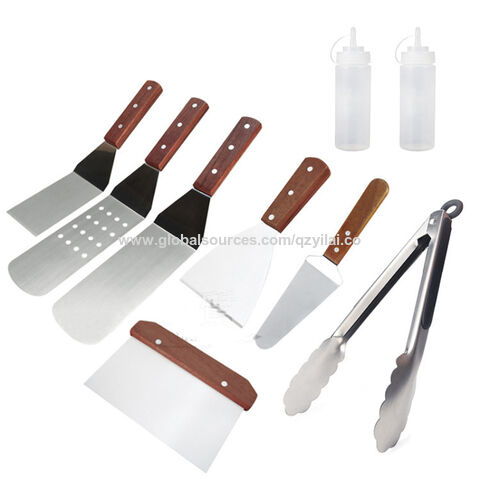 Home-Complete BBQ Grill Tool Set- Stainless Steel Barbecue Grilling Accessories with 7 Utensils and Carrying Case