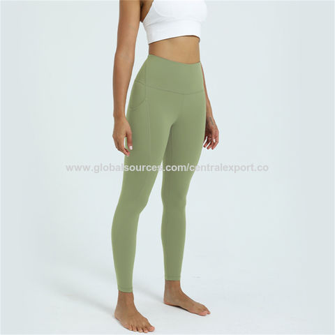 Yoga Pants for Women European and American Yoga Fitness Sports Stretch High  Waist Sexy Pants Pocket Tight Yoga Pants Women (Color : Green, Size : L- Large) : : Clothing, Shoes & Accessories
