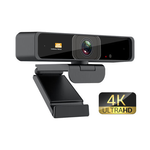 Webcam 4K Ultra HD avec Micro Stéréo 8MP USB Caméra Web pour Ordinateur avec Télécommande pour Réunion Studio
