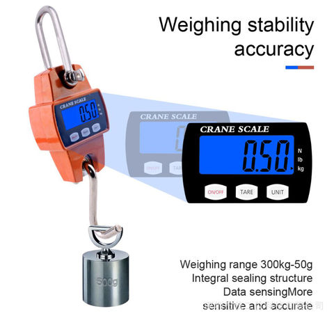 Wholesale 300kg Digital LED Hanging Scale Portable Mini Crane