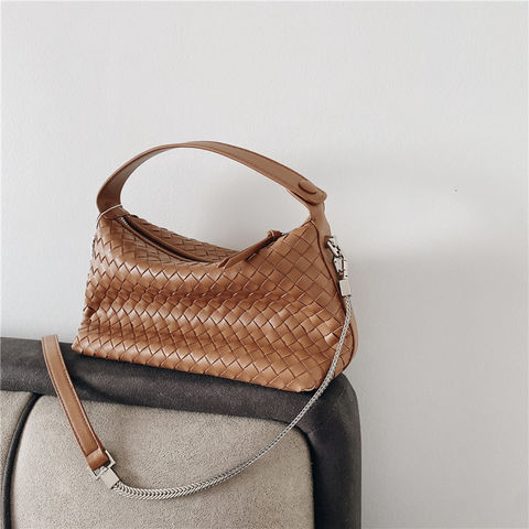 woven leather handbag designer