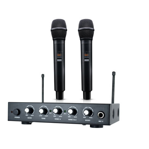 Buy Wholesale China Karaoke Mixer With 2 Uhf Multi-channels Wireless ...