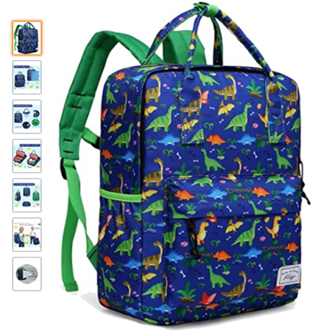 Kasqo Lightweight Toddler School Backpack Water-Resistant Preschool Bookbag for Boys and Girls Kids Backpack 