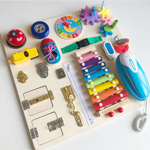 New Products Busy Board Wooden Toys Montessori Toys - China