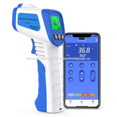 Termómetro infrarrojos sin contacto – termómetro digital láser medición  frente – pistola laser temperatura a distancia para bebe o adulto :  : Salud y cuidado personal