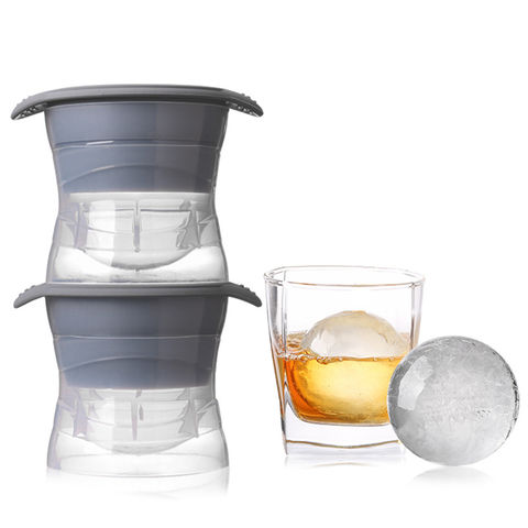 50% Coupon: Circle Ball Ice Trays for Freezer with Lid & Bin