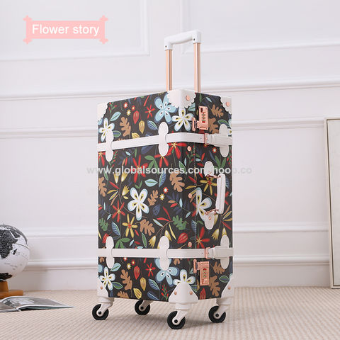 Wholesale Weatherproof Large Travel Suitcase Old Retro Style