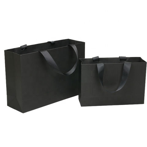 Buy Wholesale China Luxury Black Gift Paper Bag Custom Made Printed Logo  Jewelry Packaging Kraft Shopping Paper Bag & Promotional Gift Bags at USD  0.28