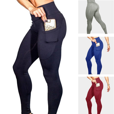 China OEM Wholesale Women Gym Wear Yoga Pockets Pants Butt Lifting