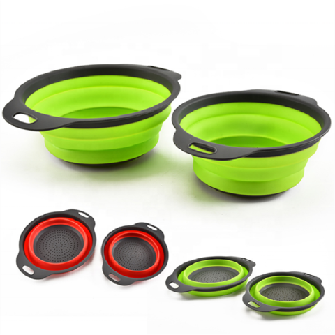 Buy Wholesale China Kitchen Gadgets 2022 Round Shape Fruit Vegetable  Foldable Basket Collapsible Colanders & Strainers & Fruit Vegetable  Foldable Basket at USD 4